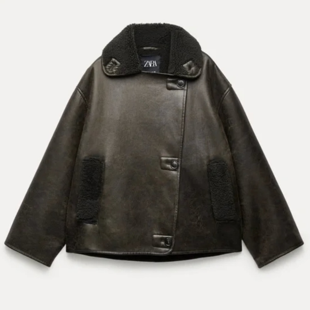 Zara Relaxed Double Faced Jacket